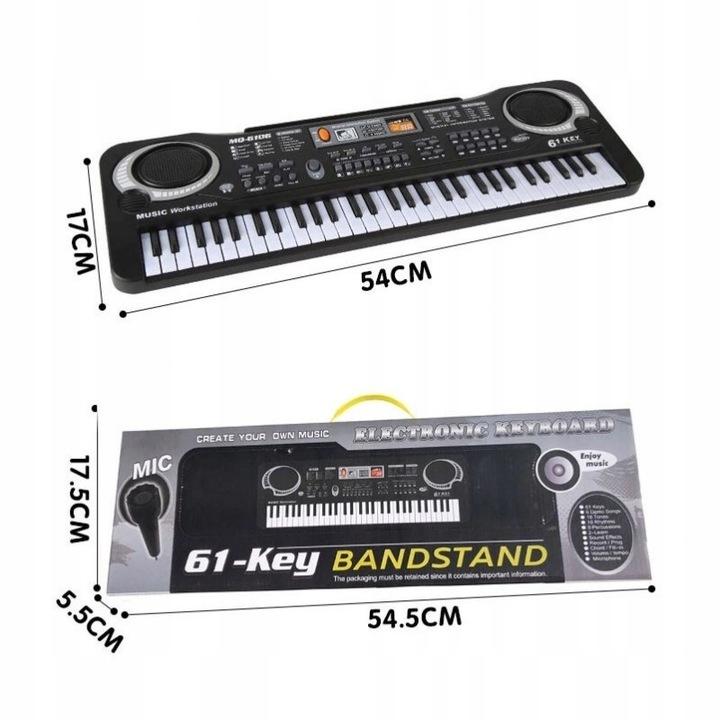Keyboard Pianino Organy Dzieci Pianinko + Mikrofon