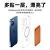 MagSafe Powerful Magnetic Card Bag Private Customization Photo Text Printing Leather Mobile Phone Card Holder