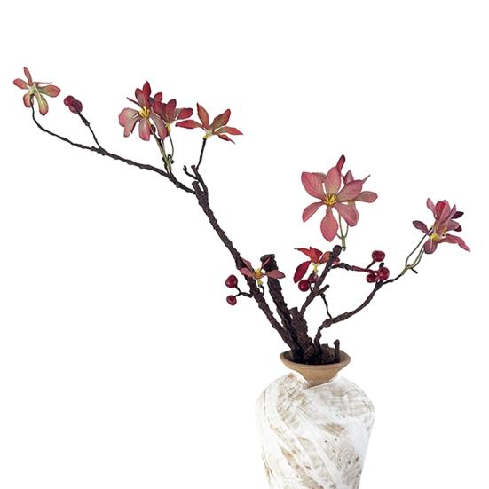 

31-дюймовые гибкие искусственные ветки деревьев, реалистичные искусственные лозы, веточки с цветами и ягодами для вазы, DIY, декор для дома, офиса, свадебной вечеринки