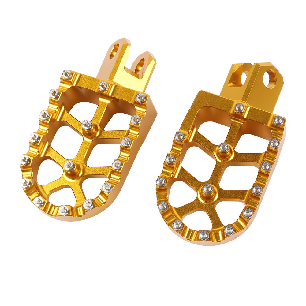For SUZUKI RM125 RM250 RM250Z RMX250 RM 125 RM 250 Z 2006 RMX 250 Accessories Footrests Footpegs Foot Pegs Rests Pedals Parts золотой