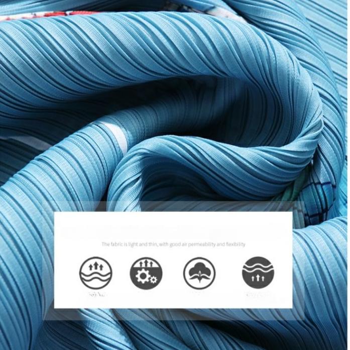 Spring and Autumn Women's Printed Dress Slim Long A-Line Long Dress Irregular Hem