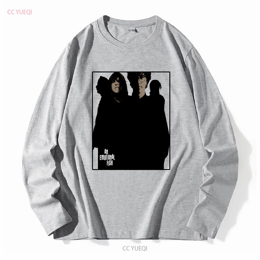 Vintage 90s 1990 AN EMOTIONAL FISH the Frequency Tour Promo Tee Irish Alternative Rock Band Rare Long or Short Sleeves Vintage