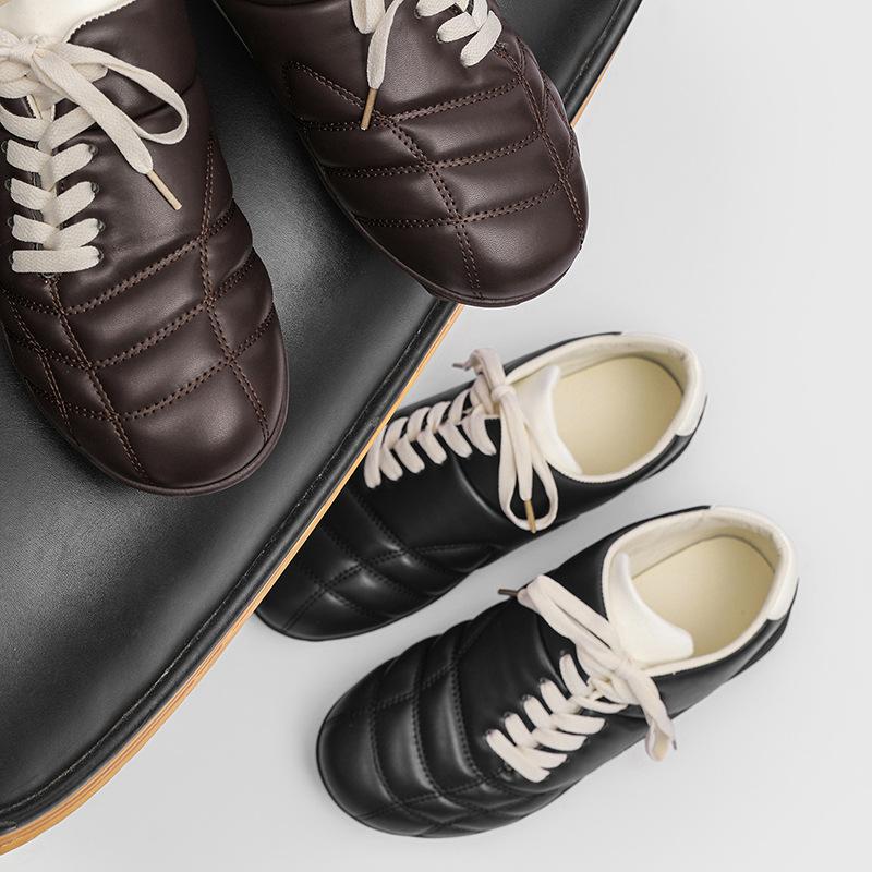Oblique lace-up retro shoes casual sports shoes flat-bottomed outdoor commuting trendy Dexun football sports shoes ZA