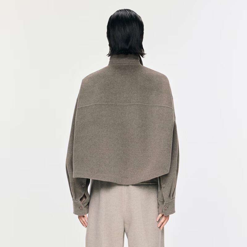 JNBY Women's Wool Blend Shirt Collar Coat