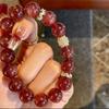 Starlight Pigeon Blood Red Crystal Bracelet Gift – Cherry Strawberry Design for Best Friend's Birthday, Inspired by Xiaohongshu Style.