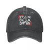 Hrdá Čepice Band System Of A Down Baseballová Čepice Opotřebovaná Vypraná Metalová Hudba Snapback Kšiltovka Unisex Venkovní Aktivity Nastavitelné Čepice