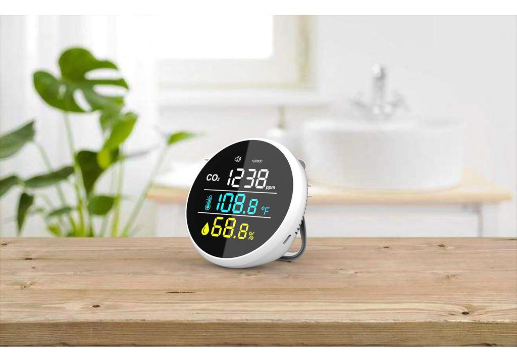 Home 3-in-1 CO2 Detector, Thermometer & Hygrometer with Infrared Probe (Expert Choice, 2025)