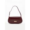Women's Baguette Lined Snap Closure Handbag And Shoulder Bag