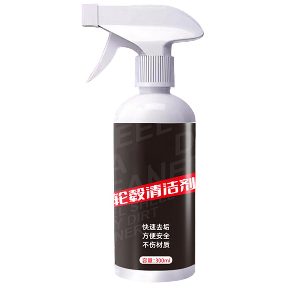 Tire Rust Remover Car Wheel Hub Rust Remover Spray 300ml Car Wheel Maintenance Rust Inhibitor Iron Oil Contaminant Yellow Black