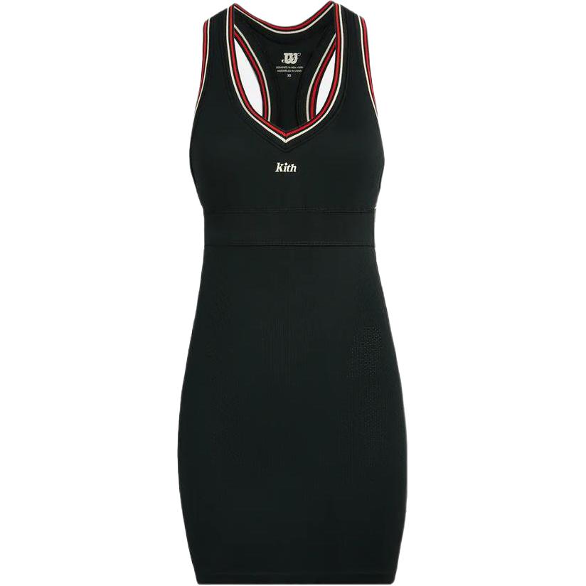 

Kith X Wilson Collaboration Brand Logo Print Sleeveless Dress Women dresses Black W91W314329WBKA XS