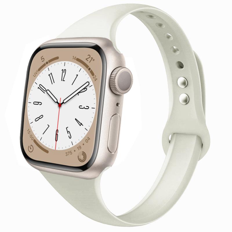 Slim strap for Apple watch ultra 2 3 band 49mm 46mm 44mm 41mm 45mm correa Silicone bracelet iWatch series 11 8 7 3 9 10 SE 40mm