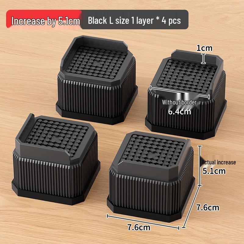Non-Slip Furniture Heightening Pads for Table, Sofa, Coffee Table, TV Cabinet - Shockproof Leg Risers