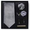 Tie Men'S Net Color Striped Cashew Flower Men'S Tie High Sense 6-Piece Gift Box Men'S Suit Accessories