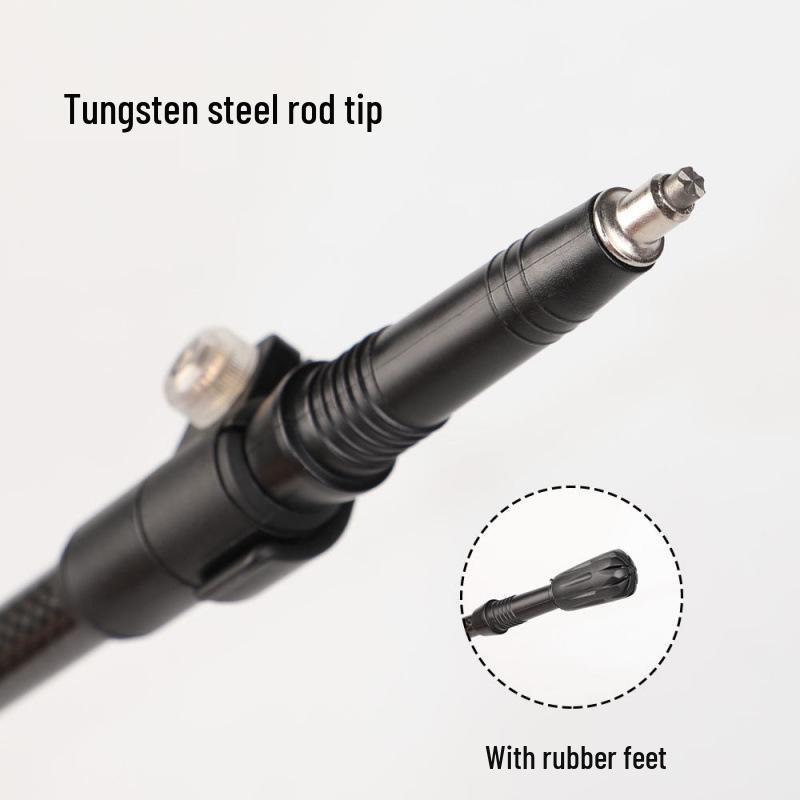 Ultra-light Carbon Fiber Trekking Poles: Three-section, Non-slip, Telescopic Walking Sticks