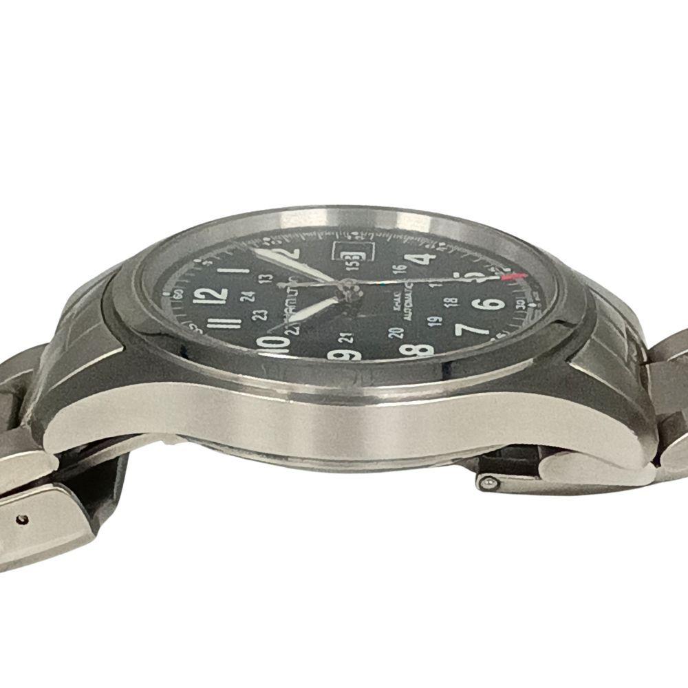 Used HAMILTON H704450 Khaki Field Back Skeleton Automatic Men's Watch Genuine / C1131