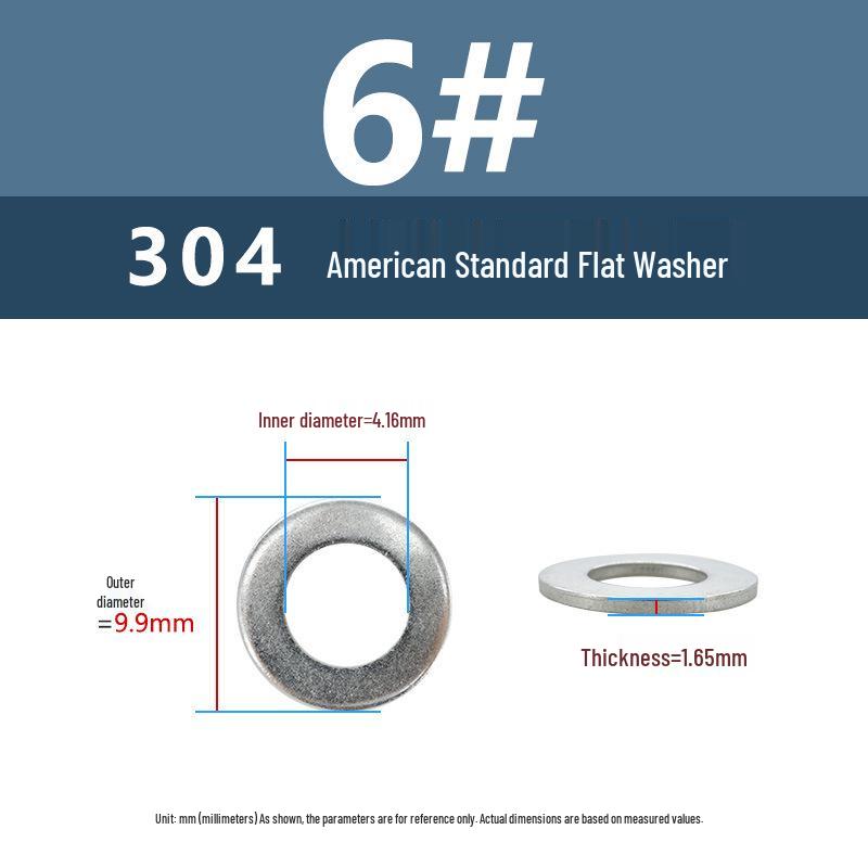 

Yigu 7/8 Enlarged Thick 304 Stainless Steel Washers