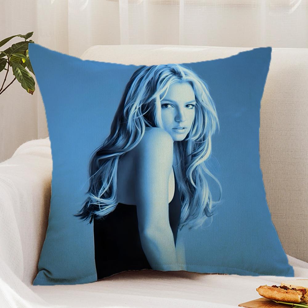B-Britney J-Jean Cushion Cover Premium Comfort Reversible Pillow Cover - Dual - Use Design for Home & Car