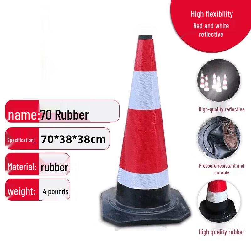 Cheng Sheng Red & White Plastic Traffic Cone