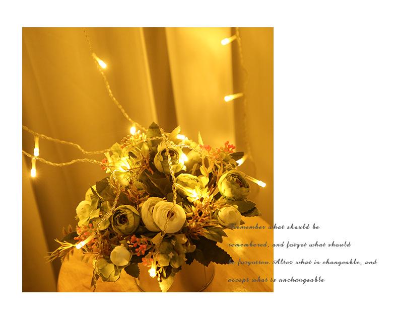 3x3m LED Curtain Colored Fairy Lights - Starry Waterfall Effect for Christmas
