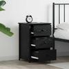 Modern retro-style sideboard, bedroom nightstand, bedside storage cabinet, three-drawer storage unit