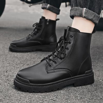Μάρκα Μπότες Ανδρικά Casual Παπούτσια Αντιολισθητικές Μπότες Άνετα Δέσιμο Μπότες Πλατφόρμας Μόδα Μοτοσικλέτας Αδιάβροχα Παπούτσια Μπότες Εργασίας