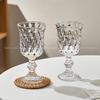Elegant French Vintage Stemmed Champagne Glass 200ml Decorative Etched Glassware Wedding Party Bar Serving