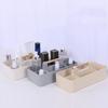 Plastic Stationery Finishing Box Multi-compartment Divided Baskets Desktop Storage Case  Makeup