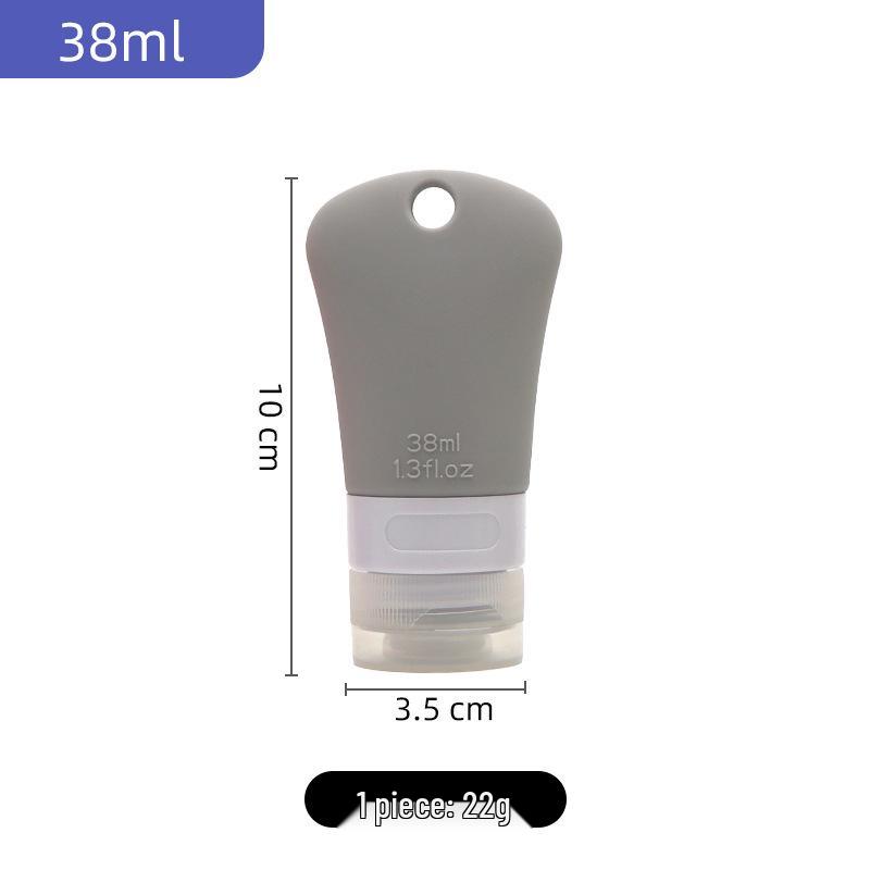 Tragbare Nachfüllbare Silikon-Reiseflasche mit großem Fassungsvermögen und Aufhängeloch
