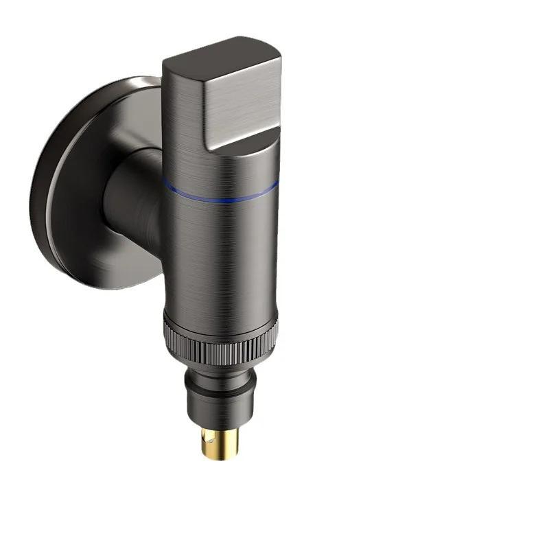 New Mini Wall Faucet Double Outlet Rinsing Taps Steel Mop Pool Faucet Household Balcony Laundry Sink All Copper Good Stainless