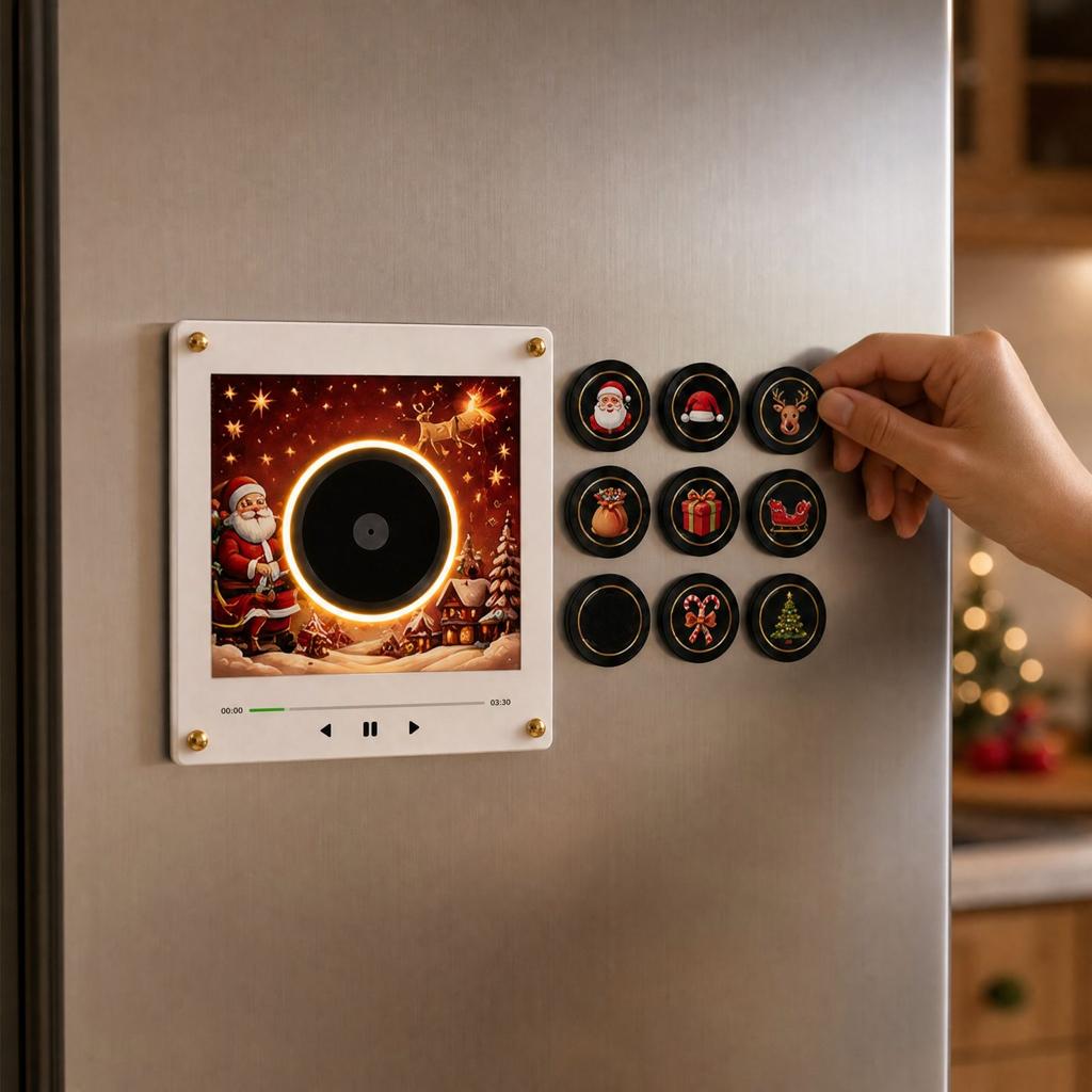 Music Box Night Light with Rotating Disc, Motion and Fridge