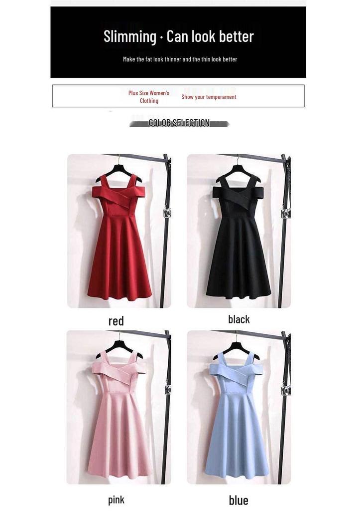 2026 Plus Size Women's Slimming Summer Dress - Flattering Belly Cover and Waist-Cinching