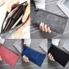 New Fashionable European American Simple Matte Long Wallet Women Thin Zip Wallet Student Clutch Card Holder