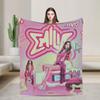 Singer Emilia Mernes MP3 Tour Super Warm Blanket  Aesthetic Living Room Flannel Bedspread Sofa Bed Cover