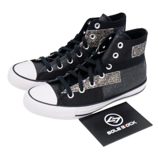 

Converse Wmns Chuck Taylor All Star High Black Glitter 569427C EU 36.5 лимон/чорний