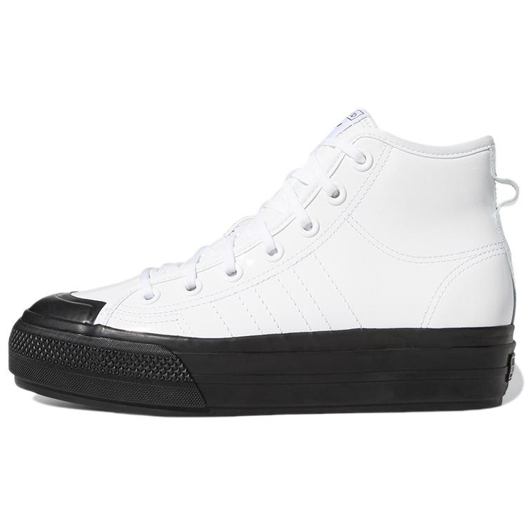 (WMNS) adidas Nizza RF Platform Mid White Black Women s FY7606 EU 35⅔