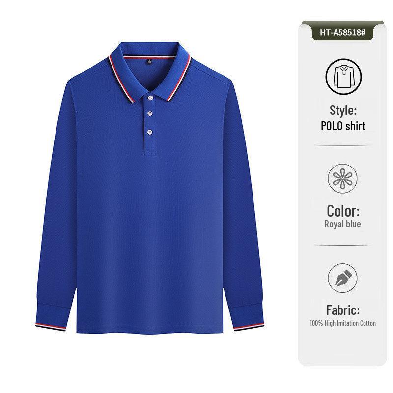 

Workwear Long-sleeved Polo Shirt with Embroidered Logo for Enterprise Group Culture - Spring/Autumn 3XL
