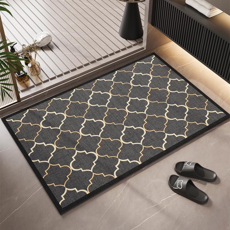 Non-Slip Diatomaceous Earth Absorbent Bathroom Mat - Easy To Clean and Stain-Resistant
