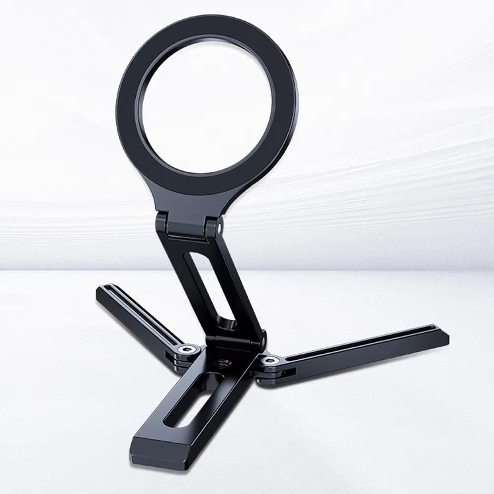 Foldable Portable Magnetic Phone Holder Foldable Phone Tripod For iPhone 17/16/15/14/13/12 Pro Max Samsung S26 All Android Phone