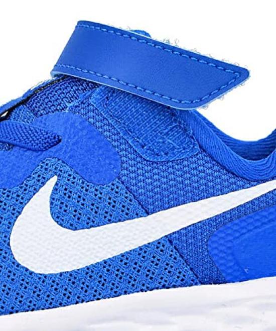 Nike Sneakersy Revolution 6 Next Nature TDV dla Dziewcząt i do Gry Szkolnej Rozmiar Chłopcy, Lekkie, Codzienne, Buty, Królewski/Biały/B, 13,0 cm (DD1094)