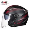 Unisex Winter Half Helmet with Double Visor for Electric Scooters and Motorcycles