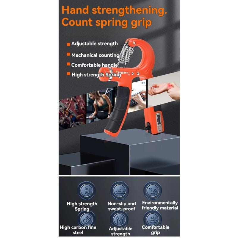 5 To 60 Kg Adjustable Grip Strengthener Grip Strengthener with Reverse Wrist Forearm and Hand Exerciser for Muscle Building