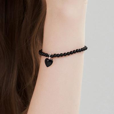 MIAF 925 SILVER Onyx Bonbon Bracelet MF055B