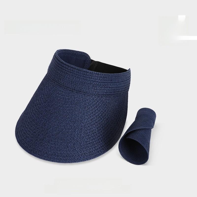 Summer Outdoor Sun Hat With Wide Brim For Women Casual Breathable Straw Hat For Sun Protection