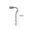 Stainless Steel Pressure Washer Curved Wand Set Durable Quick Connect For Car Washing Outdoor Cleaning