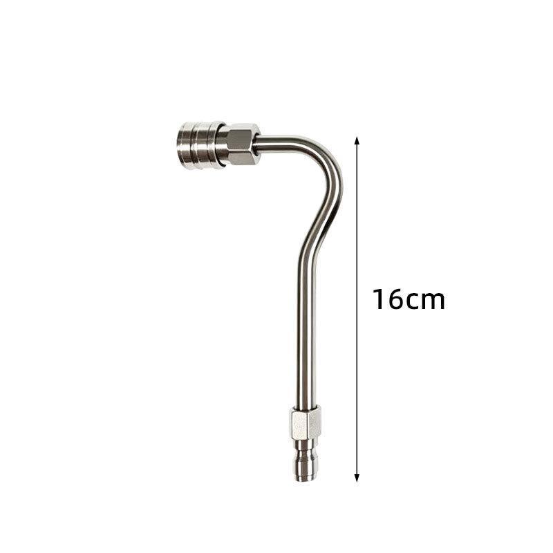 Stainless Steel Pressure Washer Curved Wand Set Durable Quick Connect For Car Washing Outdoor Cleaning