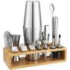 Bartender Set, Entry-Level Snow Cup, Full Set Of Household Hand-Cranked Stainless Steel Pot Maker, Professional Cocktail Bartending Equipment