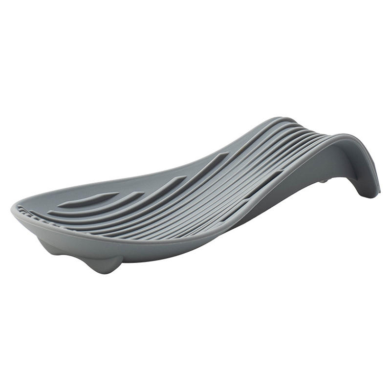 Silicone Kitchenware Tray, Kitchen Spatula, Soup Spoon, Silicone Spoon Holder, Household Thick Insulated Silicone Spoon Holder