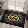 Portsmouth FC Design Kristall-Samt-Teppich Gemütlich Nicht?Rutschfester Teppich mit Aufdruck für Schlafzimmer Wohnzimmer Eingang
