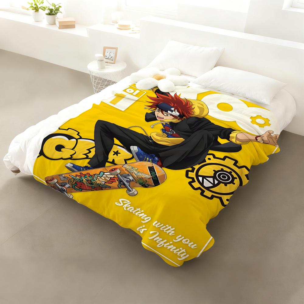 Anime Junge S-Sk8 The Infinity Überwurf Flanell Flauschig Weich Decke Warm Hautfreundlich Überwurf für Sofa Bett Büro Nickerchen Winter
