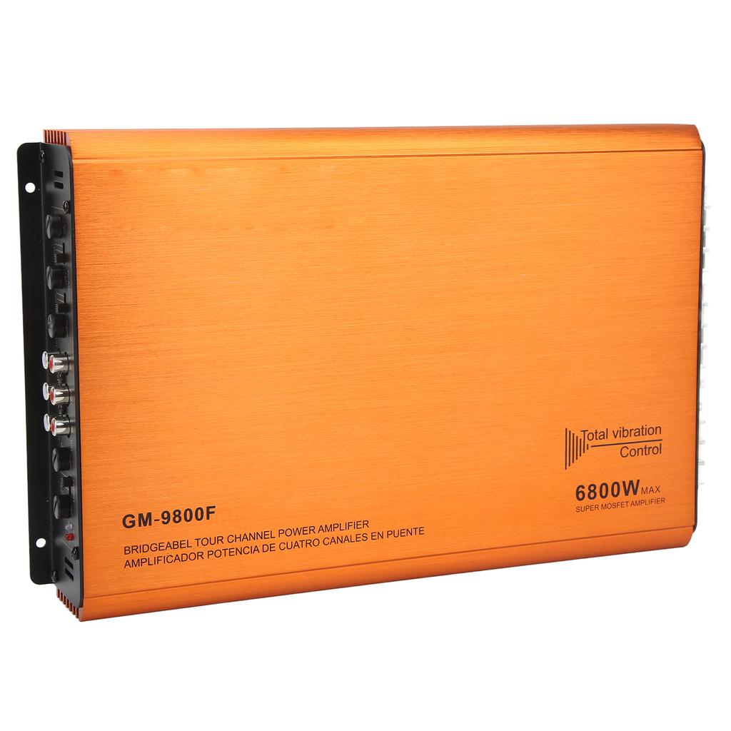 Buy Car DSP Amplifier 6800W High Power 4 Channel Bridgeable Metal